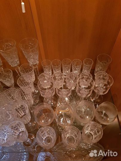 Сервиз хрустальный СССР 66 предметов