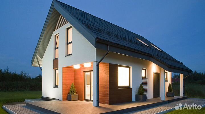 Готовый проект дома двухэтажного Z71