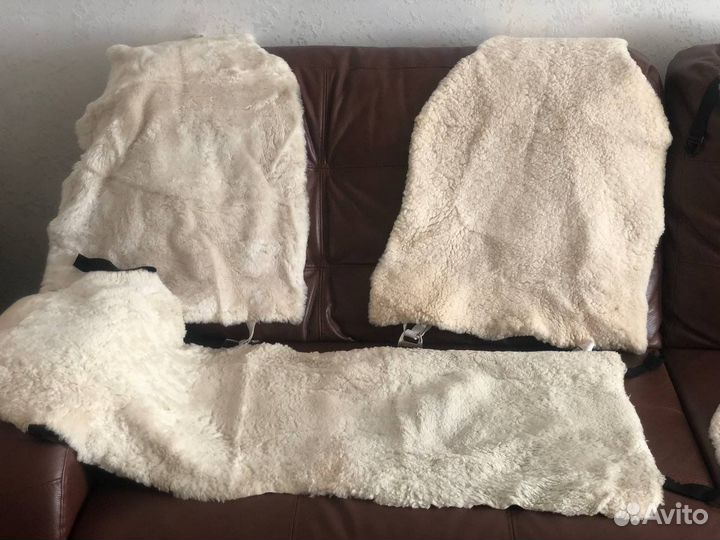 Накидки на сидения из овечьей шерсти