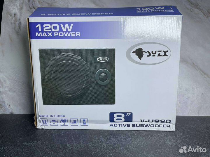 Активный сабвуфер автомобильный новый под сиденье