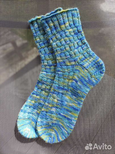 Носки вязаные шерстяные женские 37-38 размер