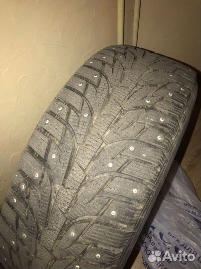 Колеса на дисках с бмв х3 235/55 /17 зима шипы