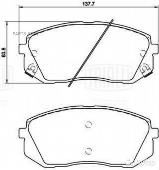 Колодки торм. для а/м Kia Optima (15) /Sportage IV (15) диск. перед. (керам.) (PF 0820CR) PRO