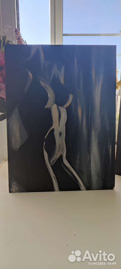 Квртина маслом на картоне