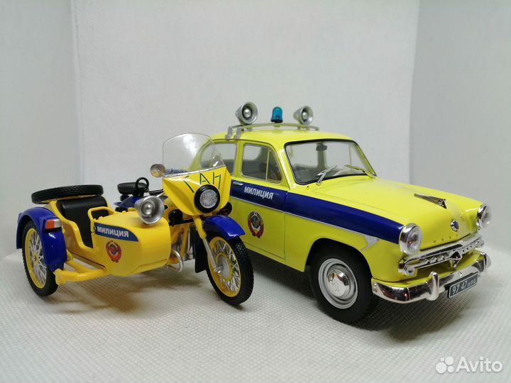 Модель Москвич-407 «Милиция» в масштабе 1:24