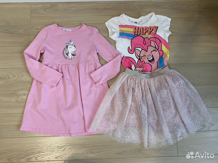 Вещи пакетом для девочки 110-116