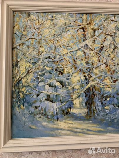 Картина зимний лес, Кикель