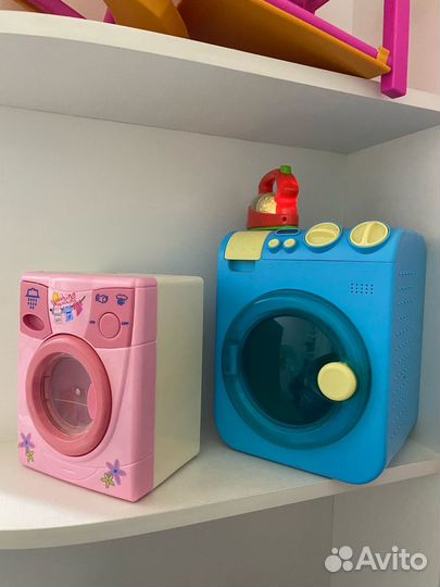 Игрушечная стиралка и утюг. Лот