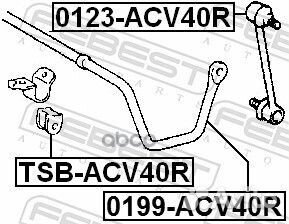 Стабилизатор задний toyota camry ACV40,GSV40