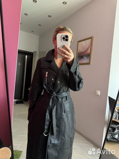 Плащ из экокожи женский 42-44