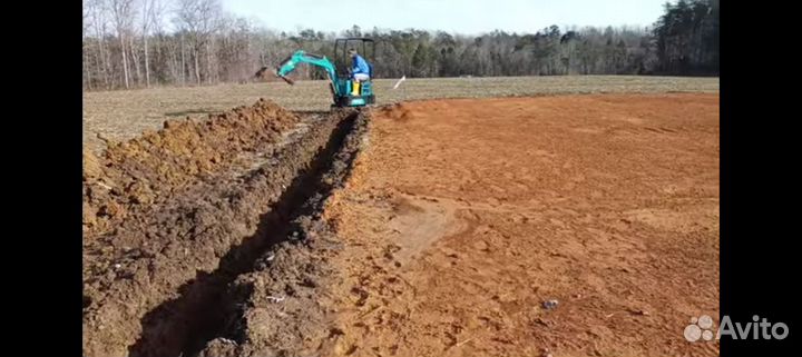 Услуги миниэксковатора