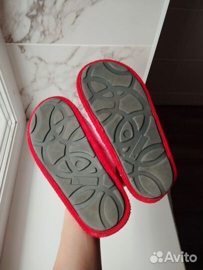 Тапочки домашние с сердечками 38 тапки