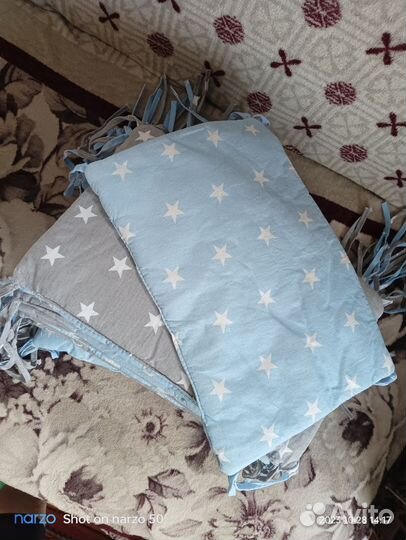 Комплект защитных бортиков в детскую кроватку