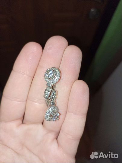 Серьги серебро