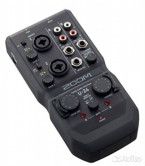 Ручной аудиоинтерфейс Zoom U-24
