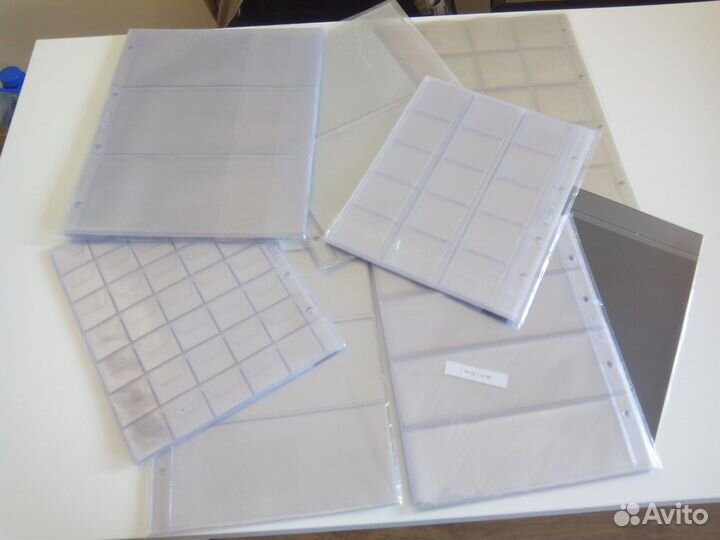 Листы для монет и бон,пивных крышек