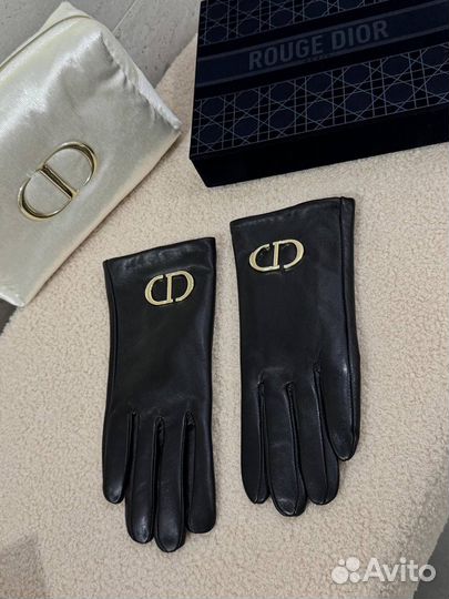 Кожаные перчатки Christian Dior