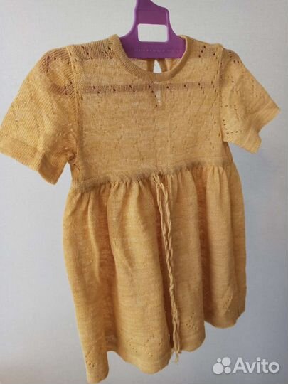 Платье льняное для девочки