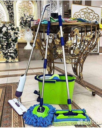 Швабра с ведром и отжимом