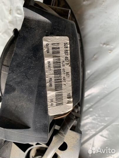 Корпус зеркала левый (без крышки) бу Skoda Rapid