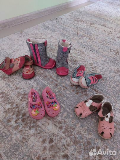 Пакет вещей с 6 мес до 1.6 года на девочку+ обувь