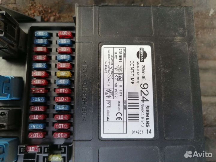 Панель предохранителей нисан примера п11