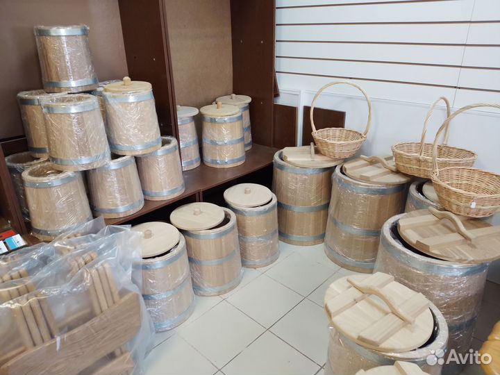 Кадки бочки дубовые