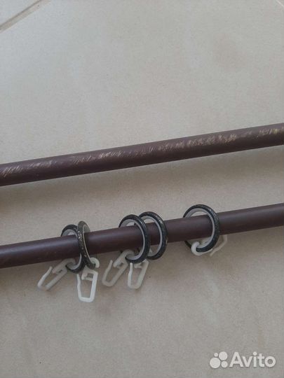 Карниз для штор металлический 2х рядный
