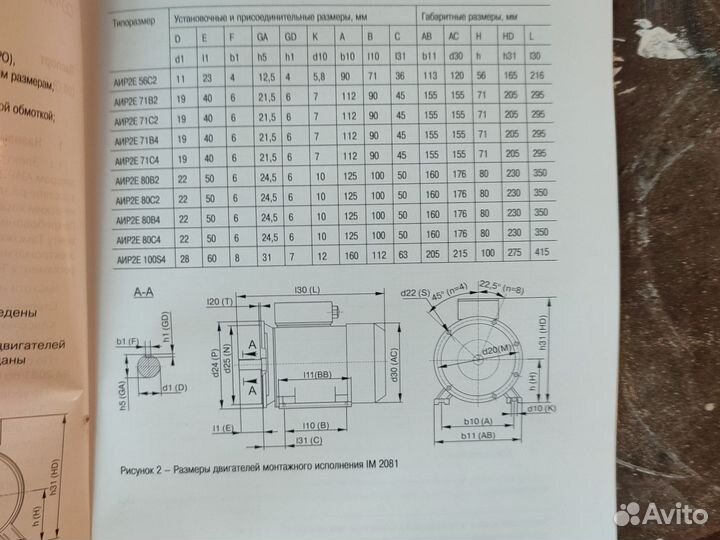Электро двигатель аир2Е