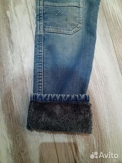 Джинсы детские утеплённые
