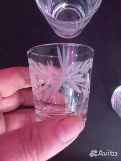 Стопки хрустальные
