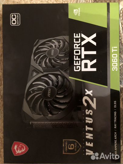 MSI geforce RTX 3060 ti ventus 2x (память Hynix)