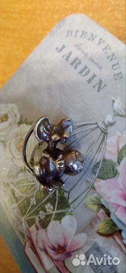 Подвеска, статуэтка серебряная