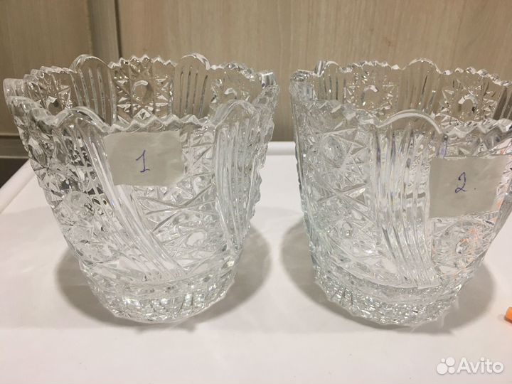 Салатницы хрустальные