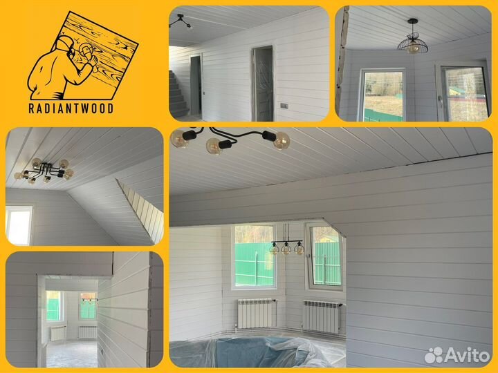 Шлифовка и покраска домов