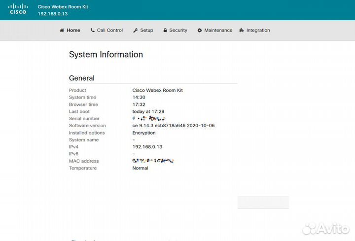 Система вкс Cisco Room Kit TTC7-23 RoomOS 10.3.3.0