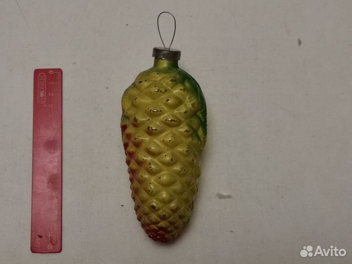 Елочные игрушки СССР шишка большая