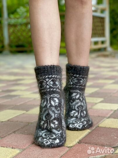 Носки женские пуховые Плотные и теплые