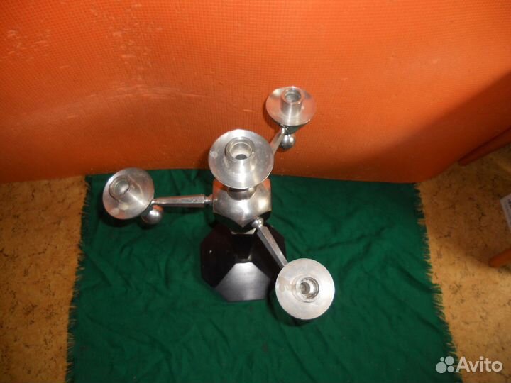 Подсвечник футуристический титан без авито-доставк