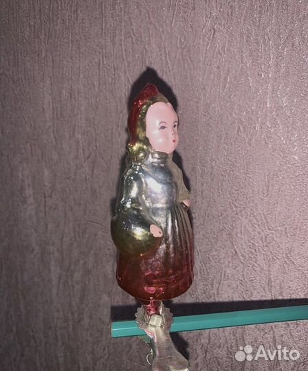 Ёлочная игрушка ссср. красная шапочка