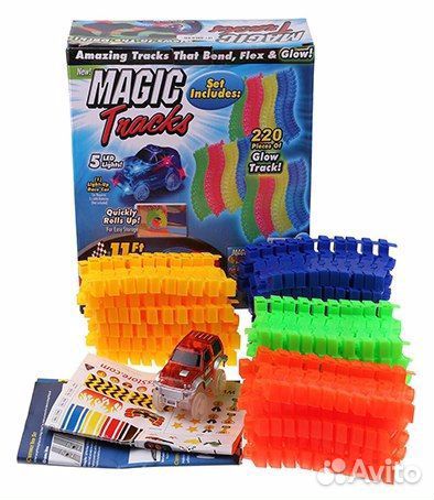 Новый Magic Tracks 220шт подарок ребенку