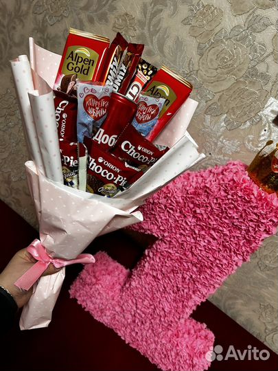 Сладкие букеты из конфет