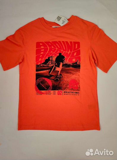 Футболка H&M, мальчик 134-152