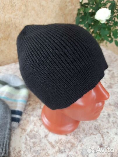 Шапка бини с шерстью в составе