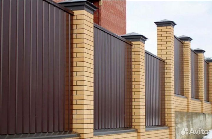 Забор из профлиста под ключ