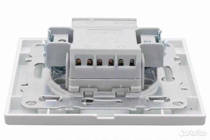 Выключатель 2 клавишный 10А белый Минск EKF