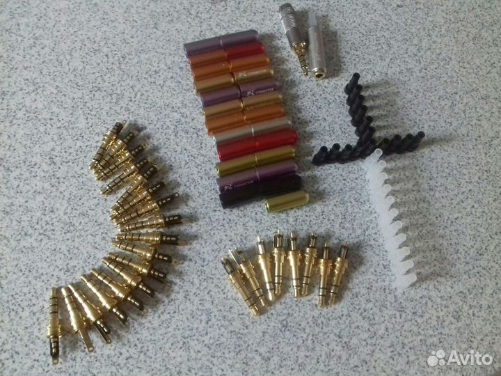 Штекеры 3.5 mm Jack для ремонта наушников 3/4 пин