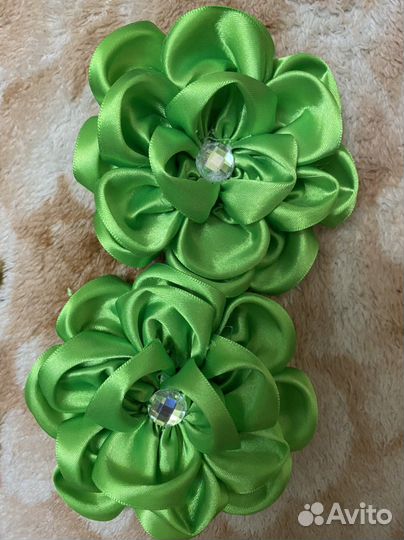 Изготовление излелий из атласных лент