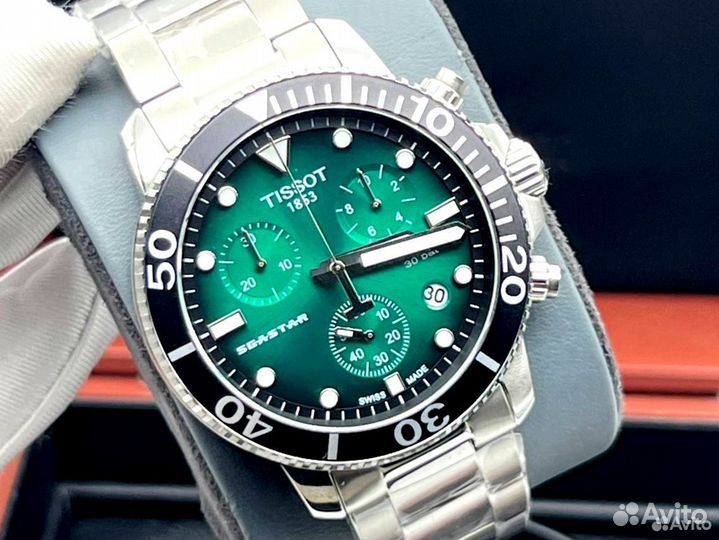 Часы Tissot seastar green steel