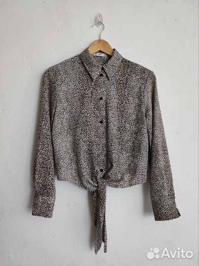 Блузка женская 42 44 леопардовая Mango